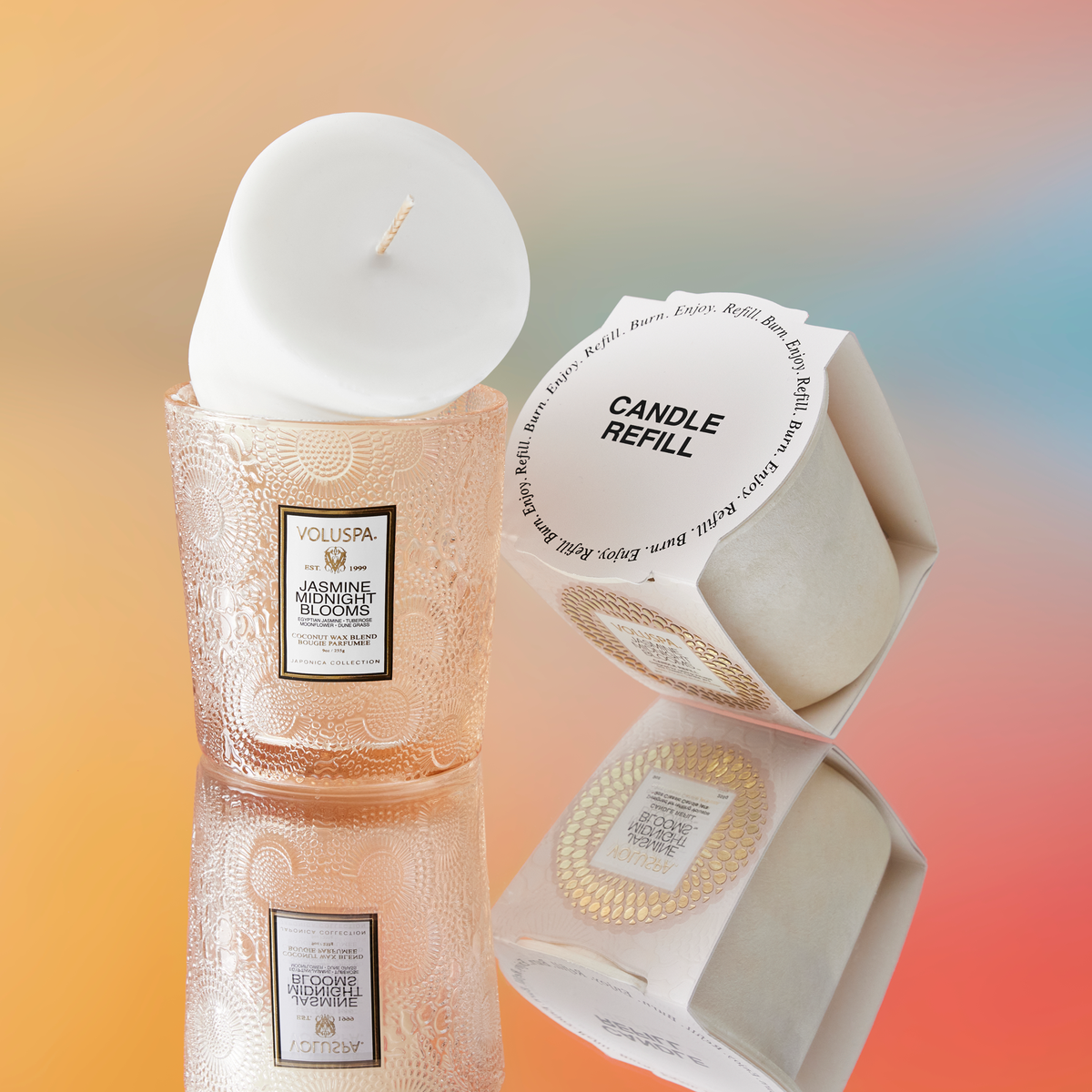 Jasmine Midnight Blooms - Classic Candle Refill - 2