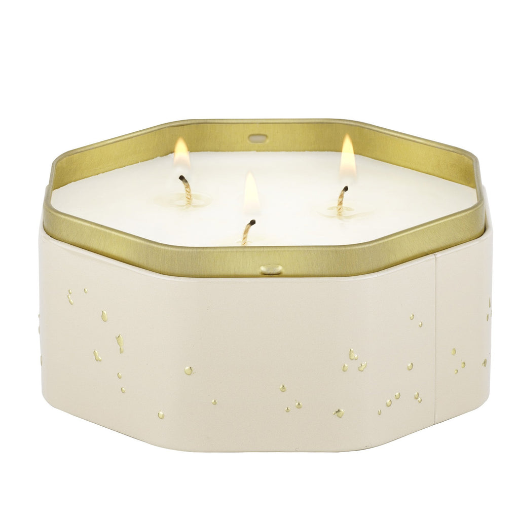 Coconut Papaya - 3 Wick Octagon Tin Candle Zoom - 4