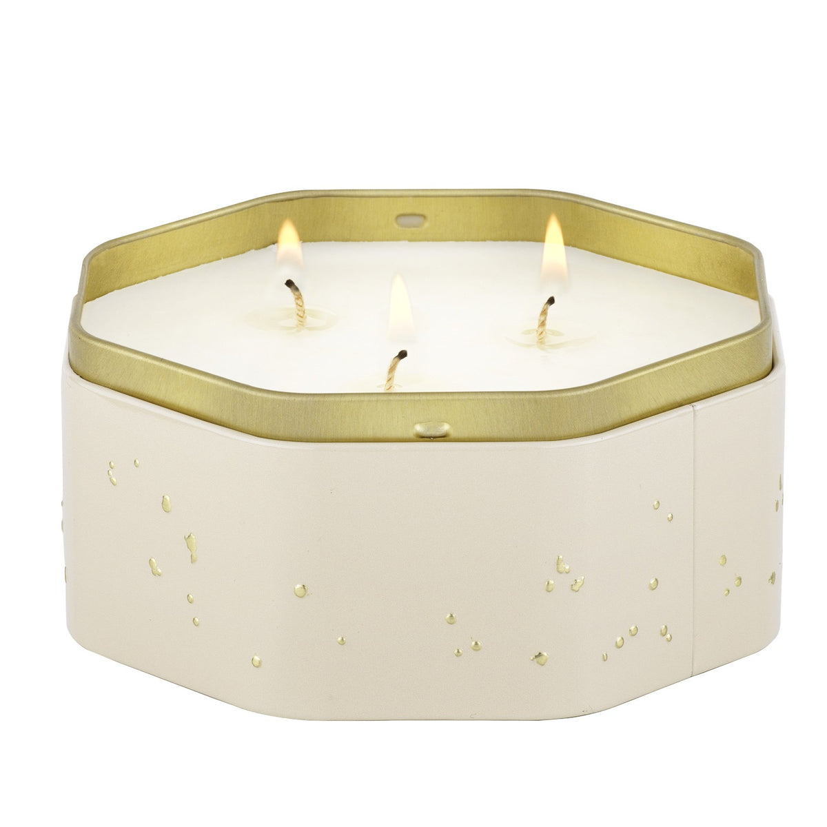 Coconut Papaya - 3 Wick Octagon Tin Candle - 4