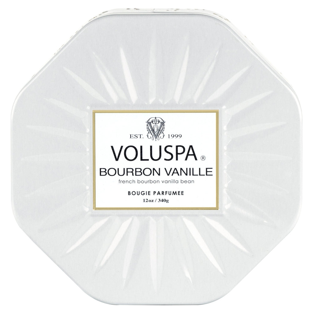 Bourbon Vanille - 3 Wick Octagon Tin Candle Zoom - 1