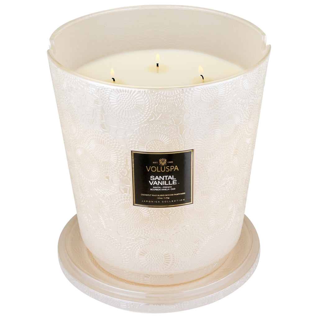 Santal Vanille - 5 Wick Hearth Candle Zoom - 2