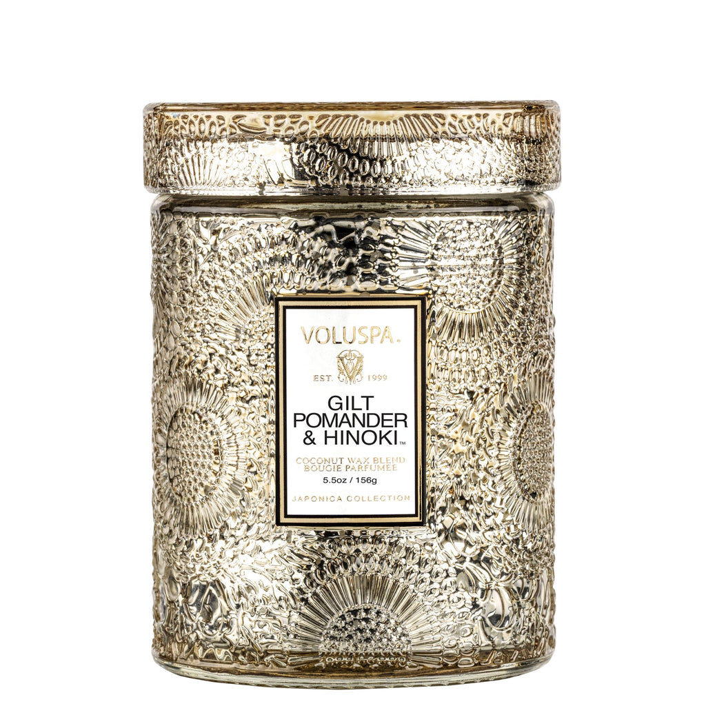 Gilt Pomander & Hinoki - Small Jar Candle Zoom - 1