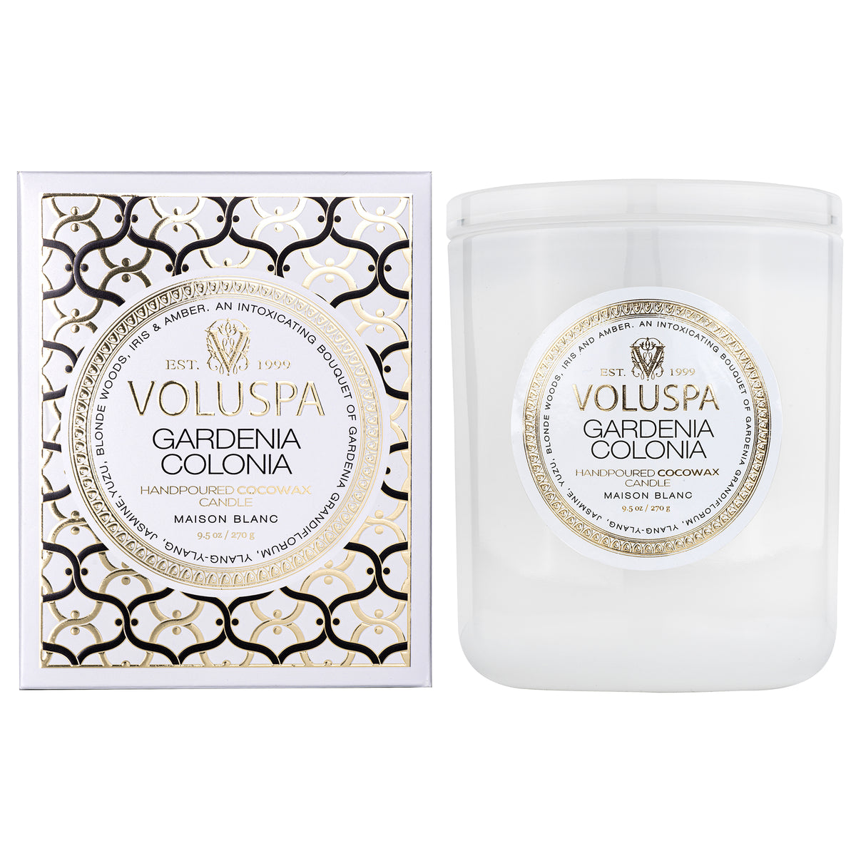 Gardenia Colonia - Classic Candle - 1