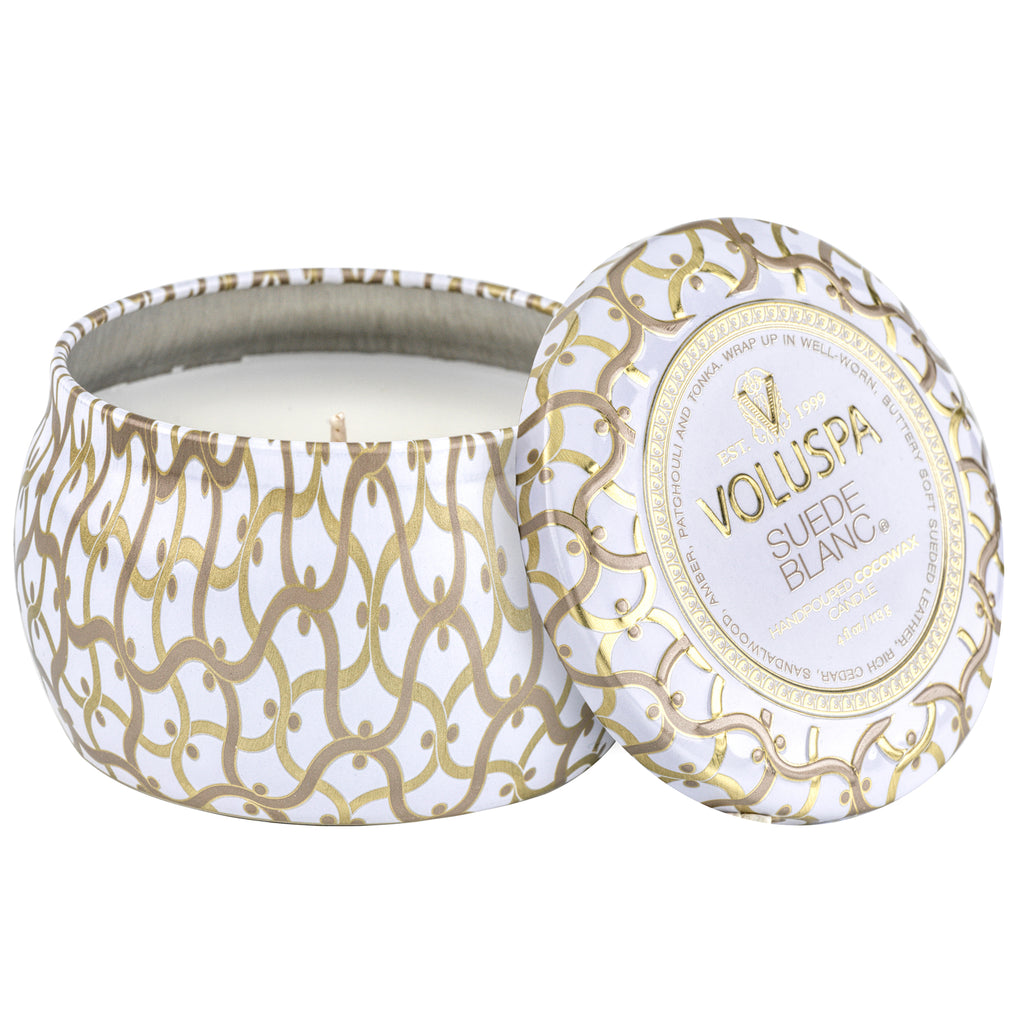 Suede Blanc - Mini Tin Candle Zoom - 1
