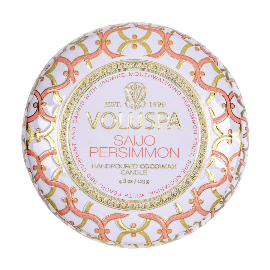 Saijo Persimmon - Mini Tin Candle Zoom - 5