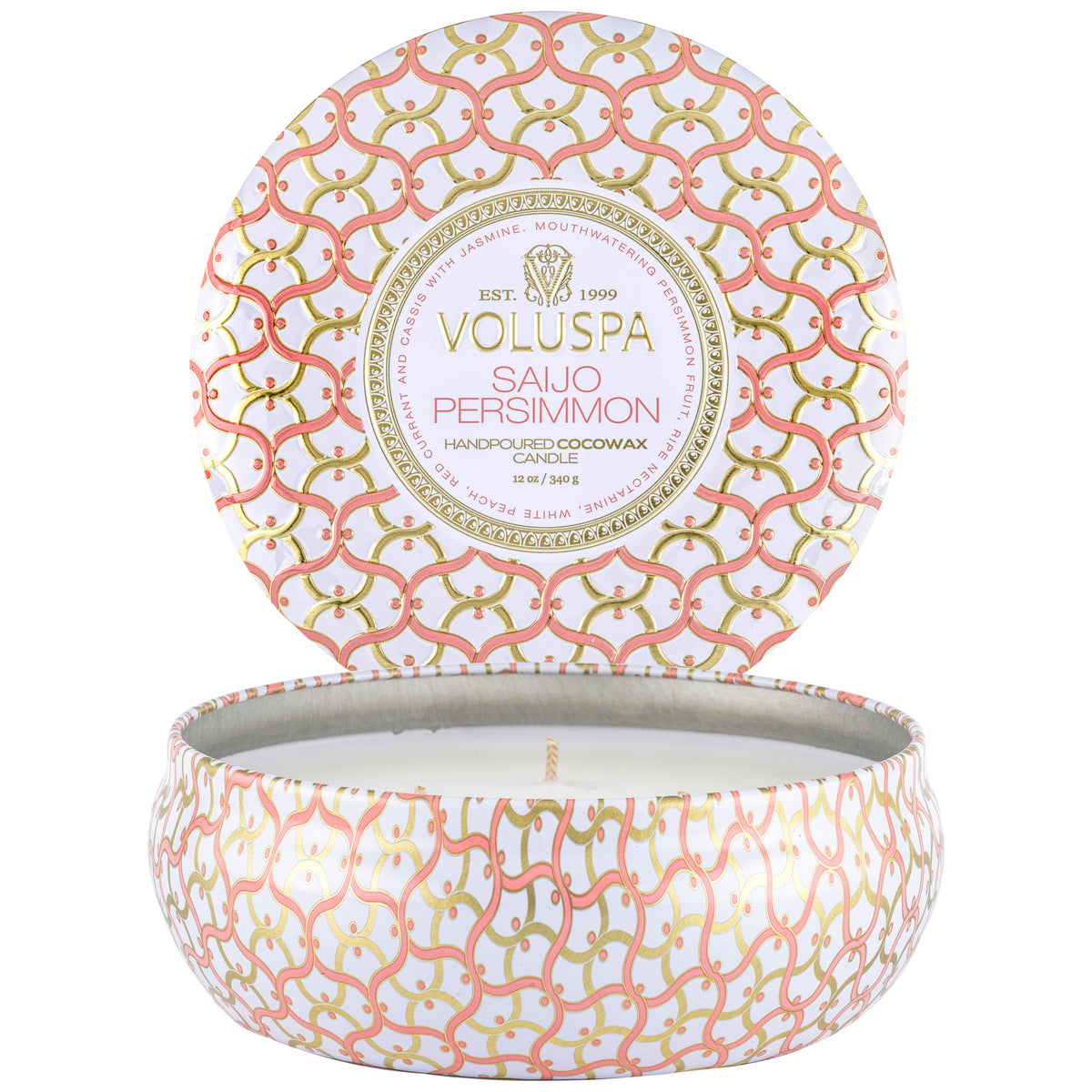 Saijo Persimmon - 3 Wick Tin Candle - 4