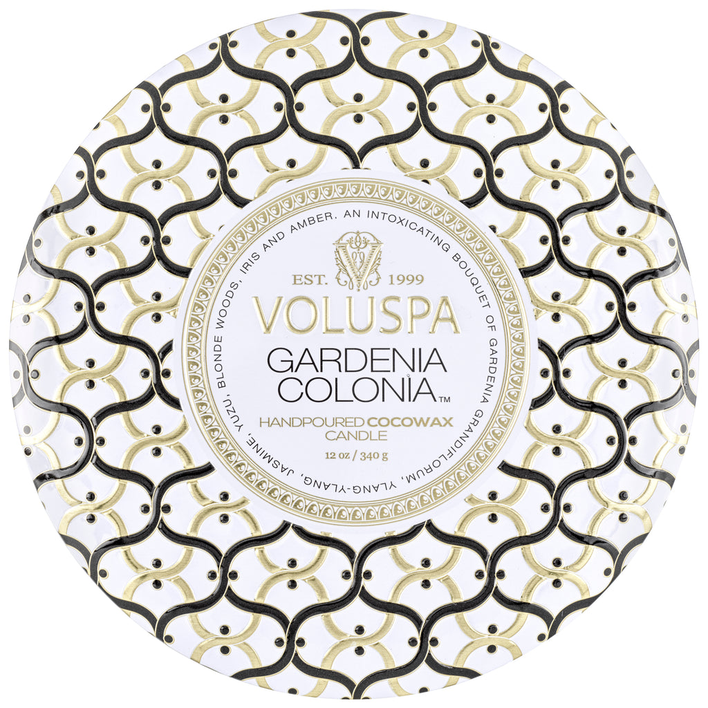 Gardenia Colonia - 3 Wick Tin Candle Zoom - 1