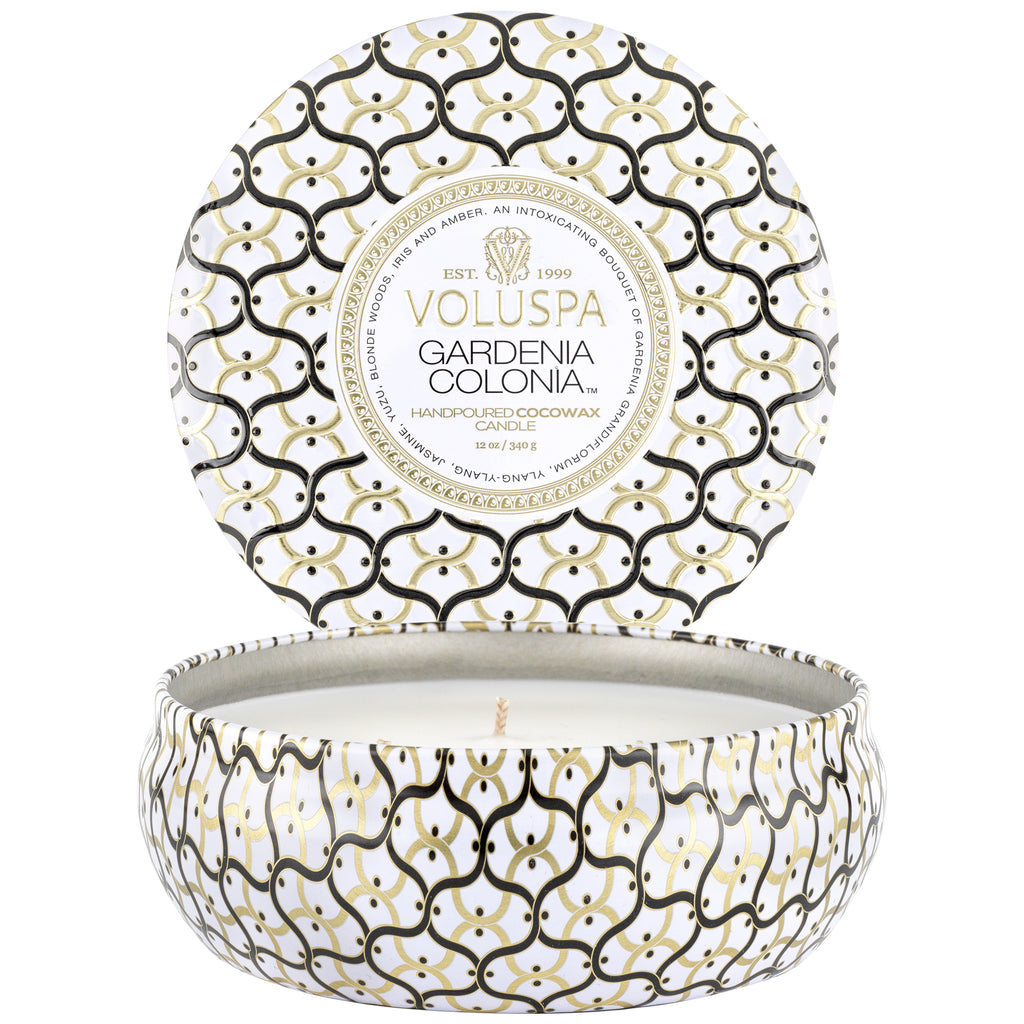 Gardenia Colonia - 3 Wick Tin Candle Zoom - 4
