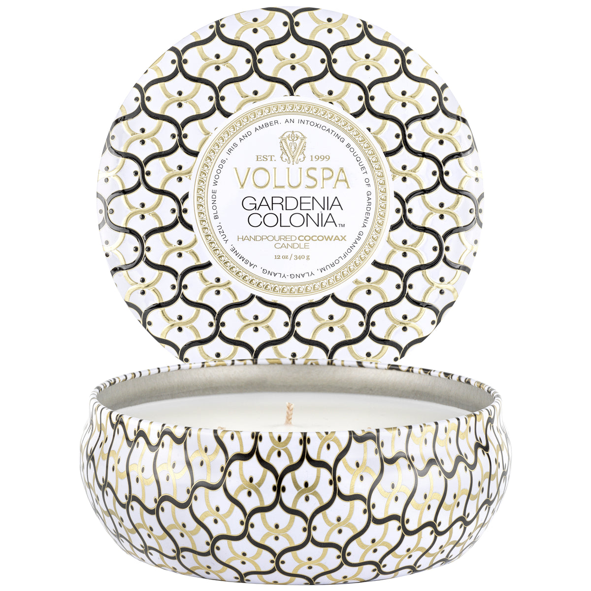 Gardenia Colonia - 3 Wick Tin Candle - 4