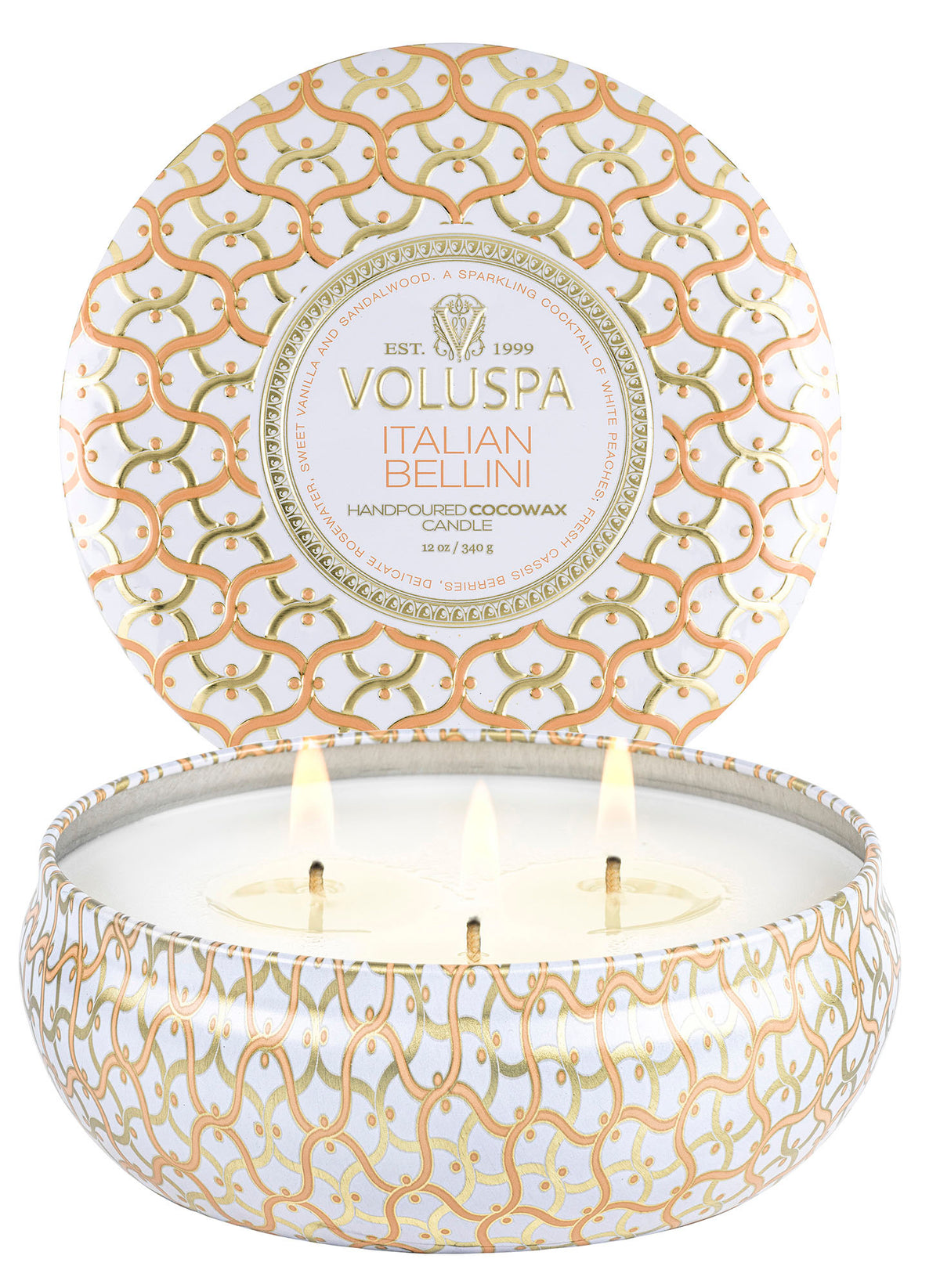 Italian Bellini - 3 Wick Tin Candle - 3