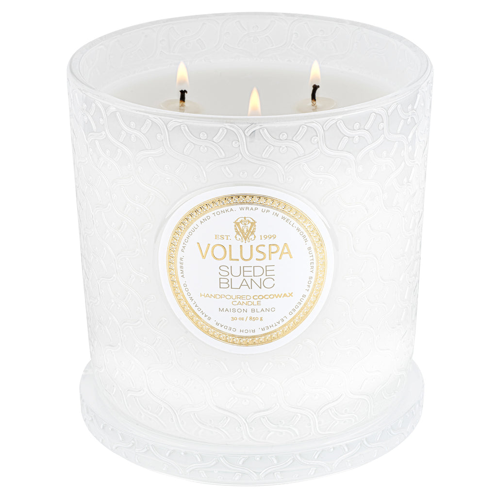 Suede Blanc - Luxe Candle Zoom - 3