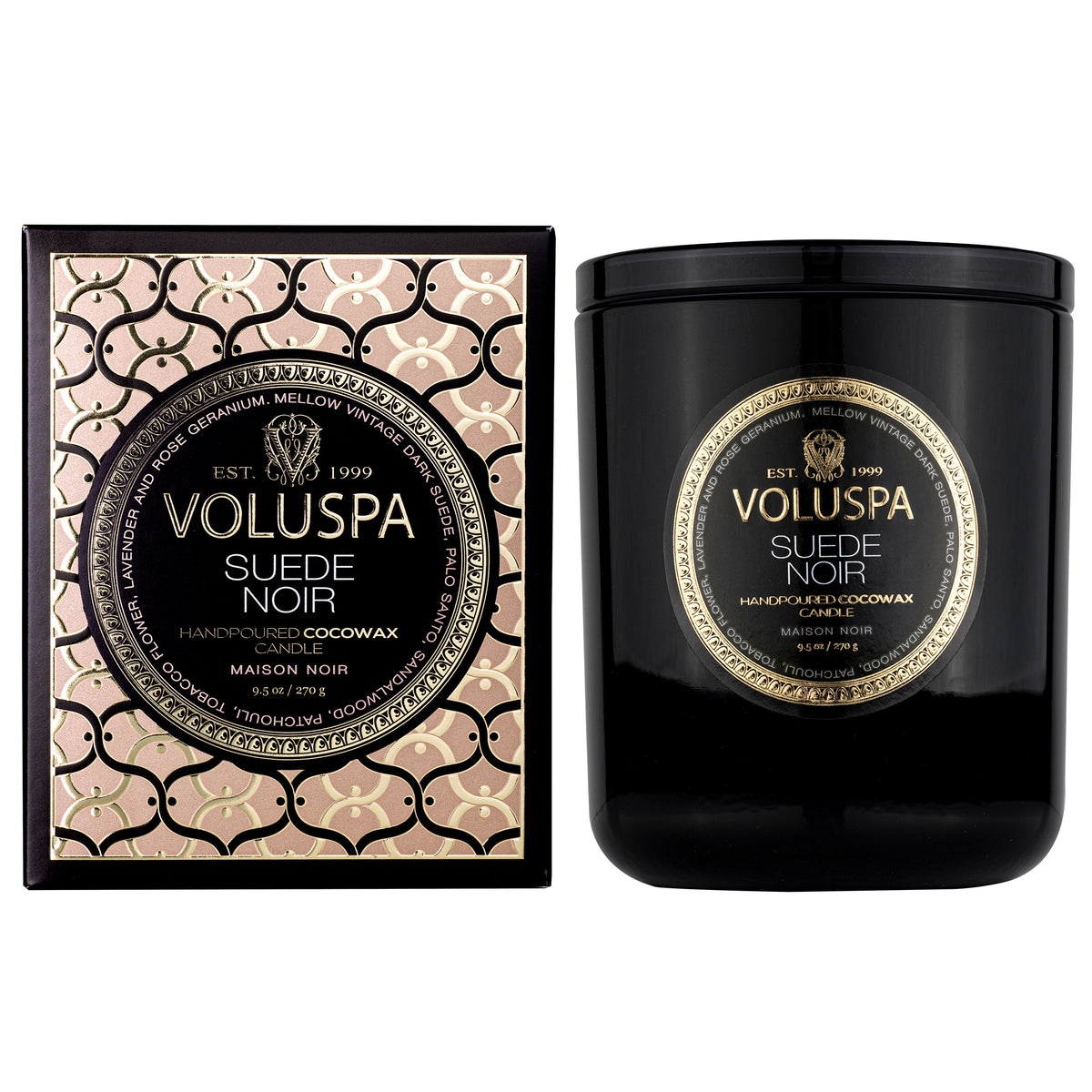 Suede Noir - Classic Candle - 1