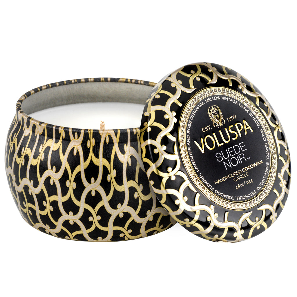 Suede Noir - Mini Tin Candle Zoom - 1