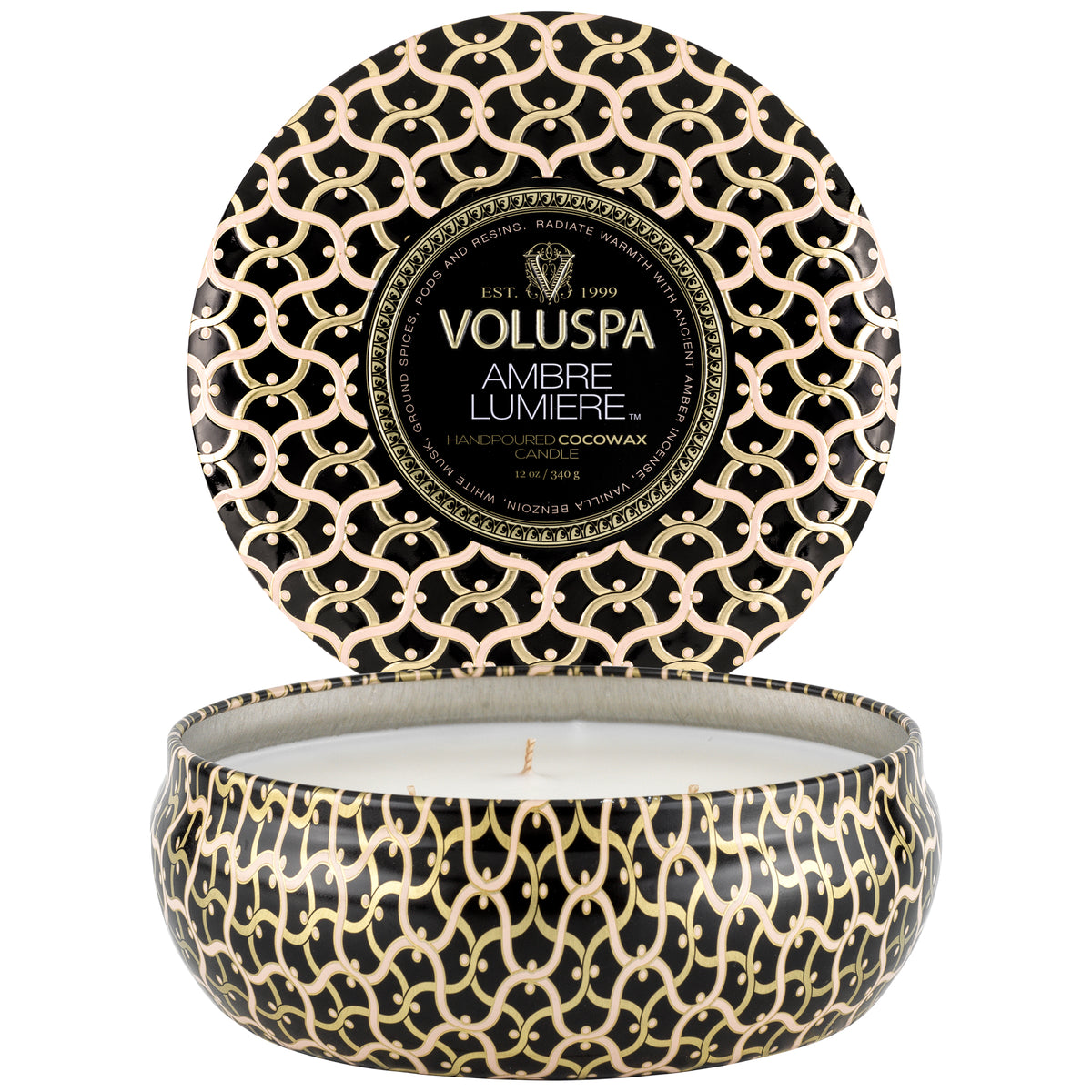 Ambre Lumiere - 3 Wick Tin Candle - 5