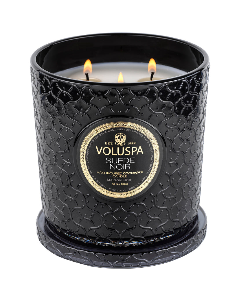 Suede Noir - Luxe Candle Zoom - 3