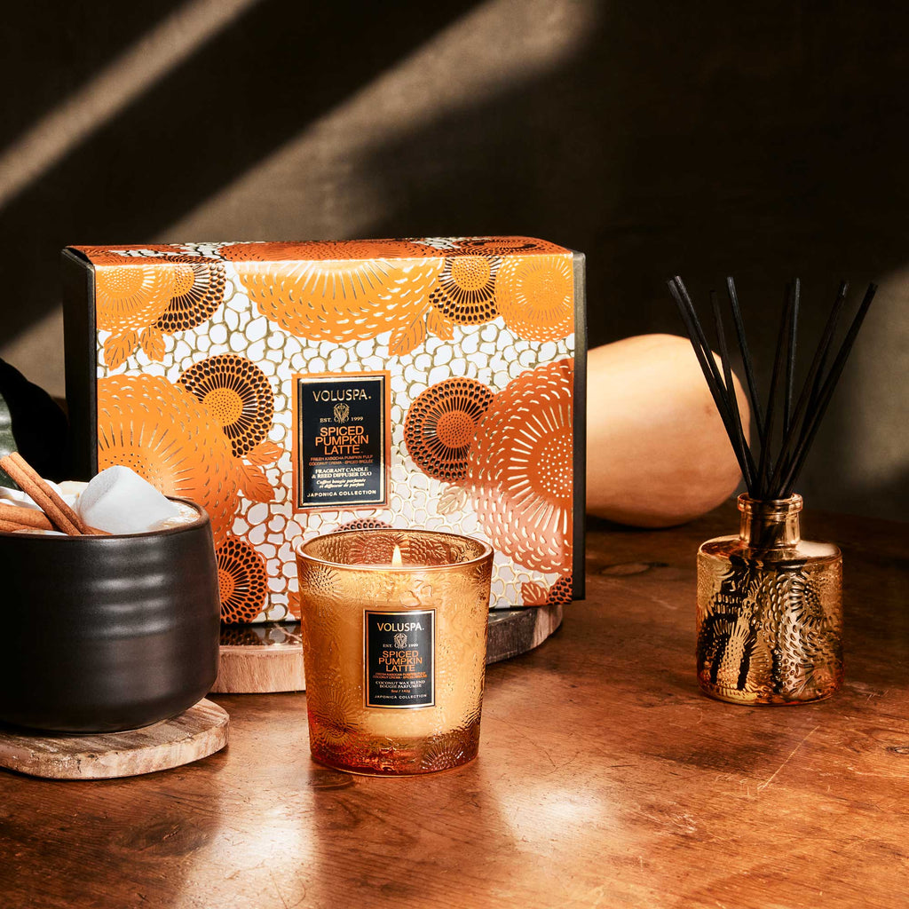 Spiced Pumpkin Latte - Demi Candle & Diffuser Gift Set Zoom - 2