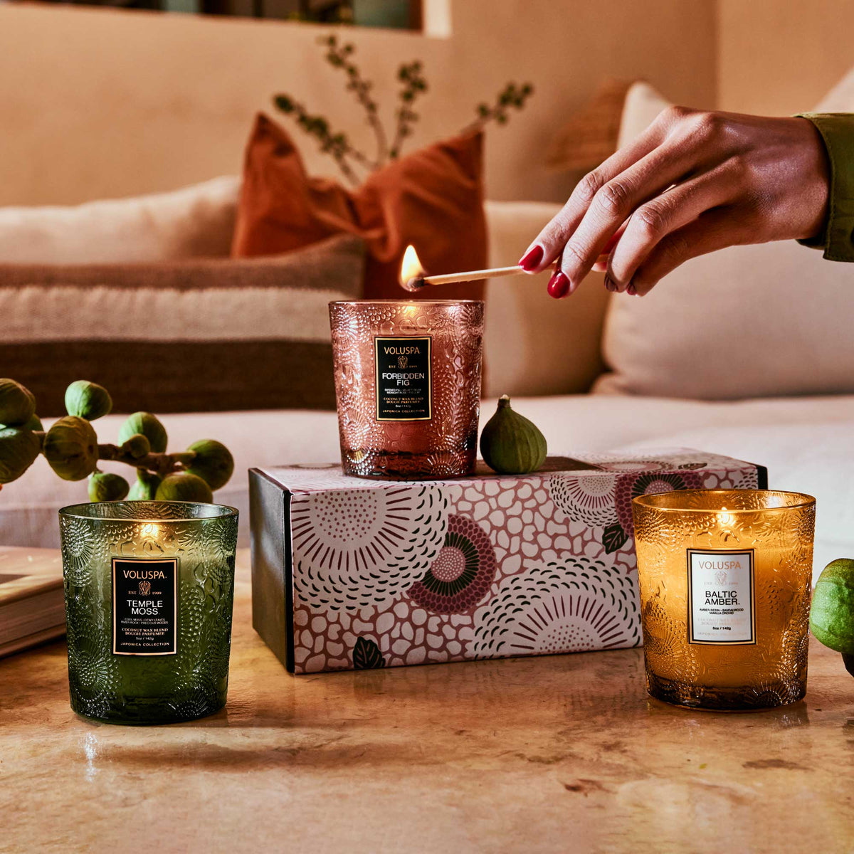 Fragrant Foliage - 3 Demi Candle Gift Set - 2