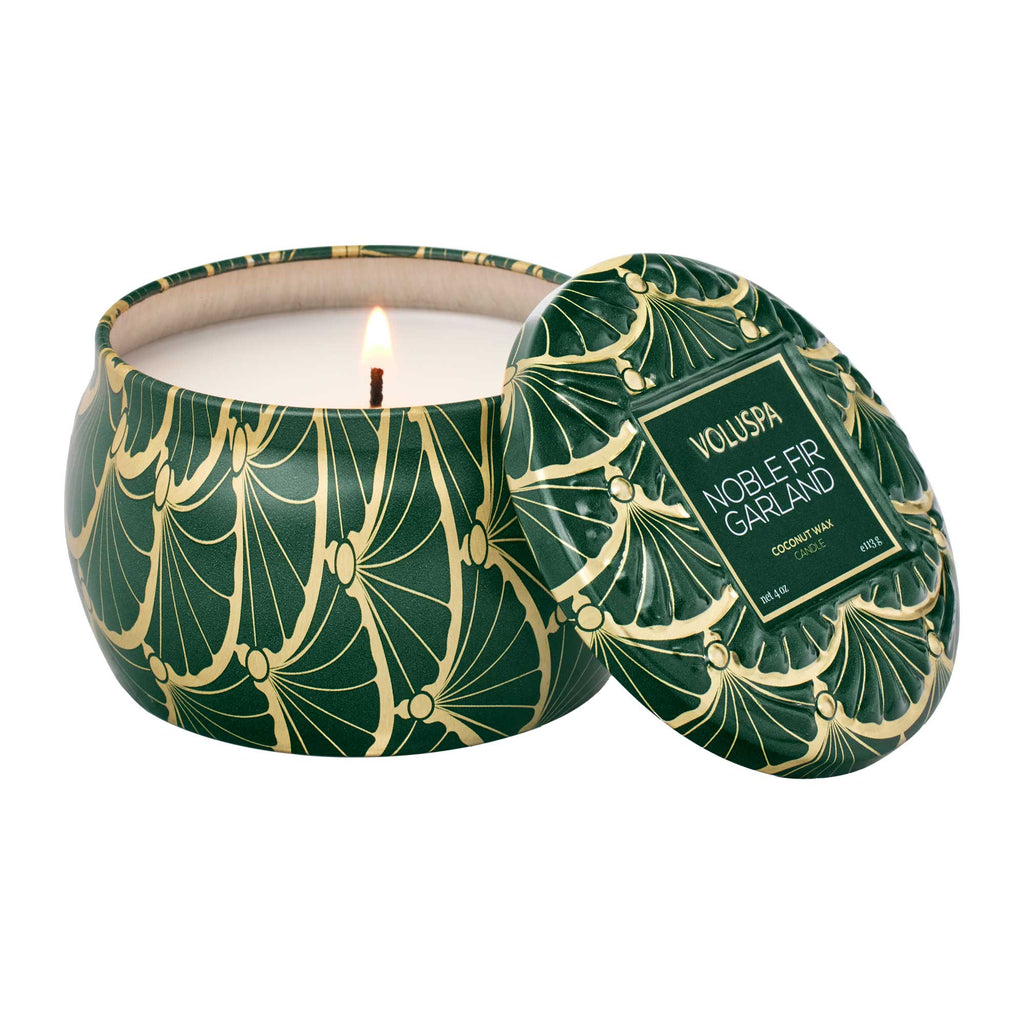 Noble Fir Garland - Mini Tin Candle Zoom - 1