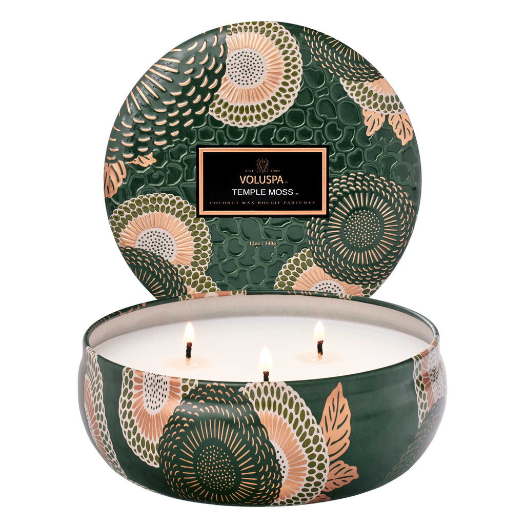 Temple Moss - 3 Wick Tin Candle Zoom - 3