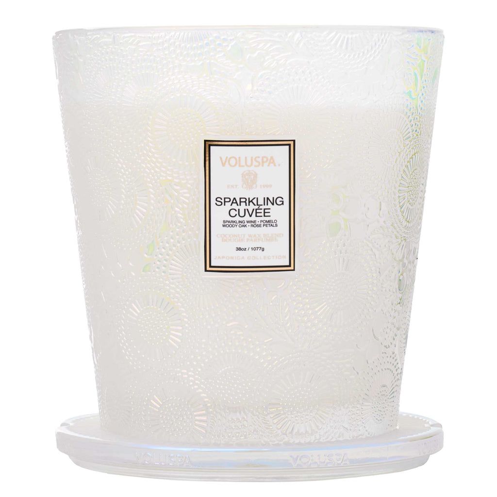 Sparkling Cuvée - 3 Wick Hearth Candle Zoom - 3