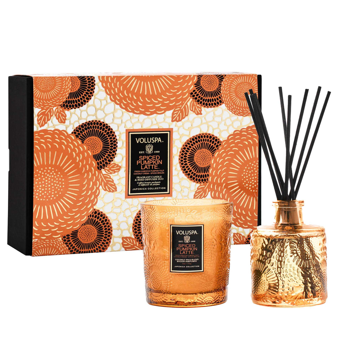 Spiced Pumpkin Latte - Demi Candle & Diffuser Gift Set - 1