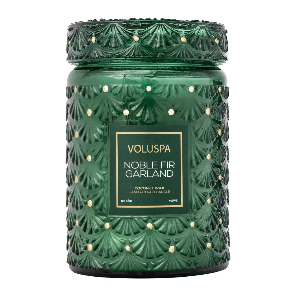 Noble Fir Garland - Large Jar Candle Zoom - 4