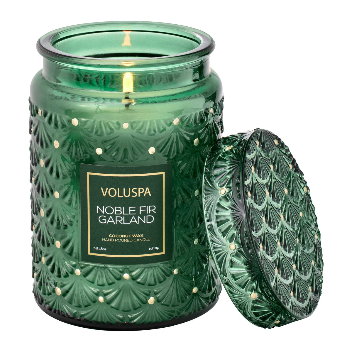 Noble Fir Garland - Large Jar Candle - 1