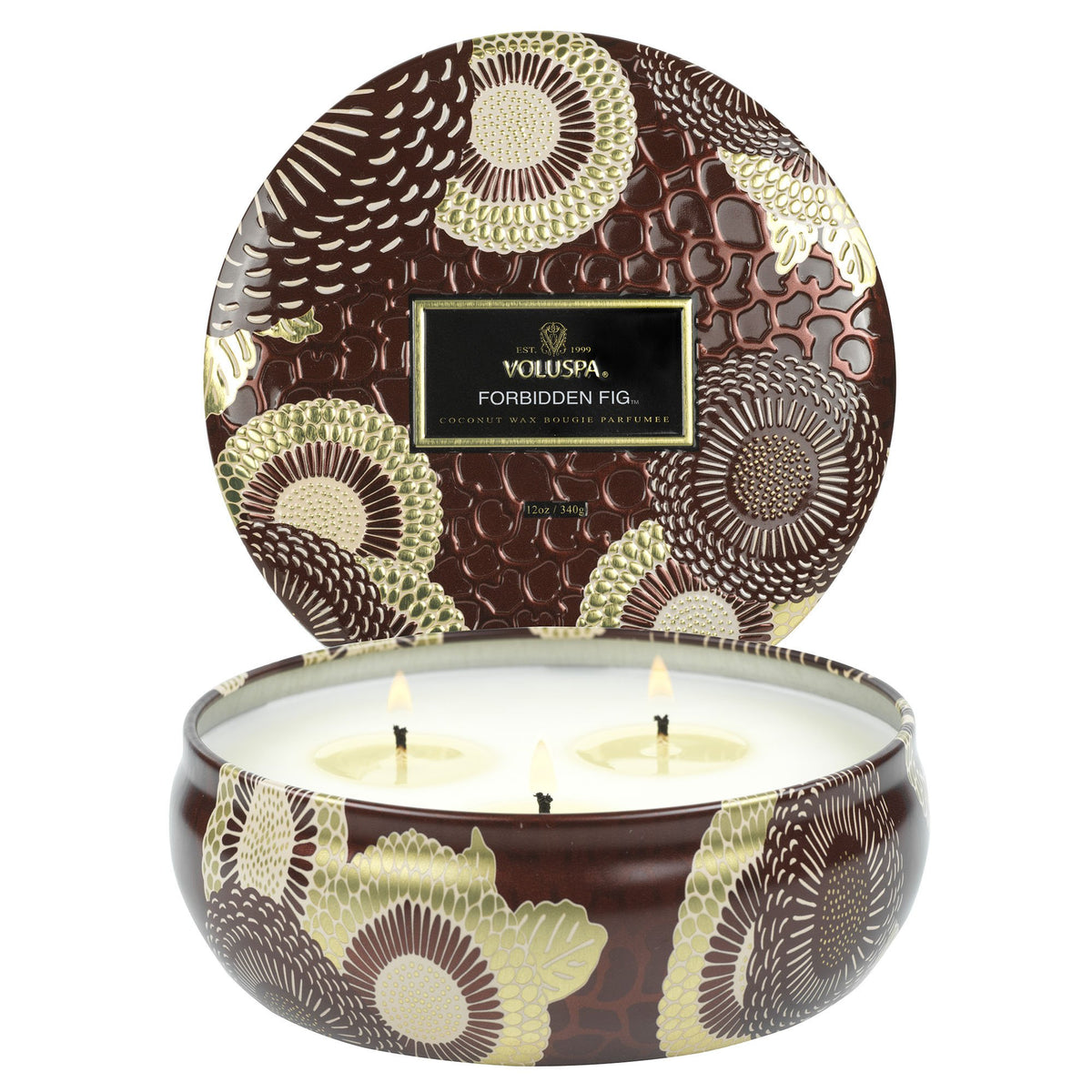 Forbidden Fig - 3 Wick Tin Candle - 3