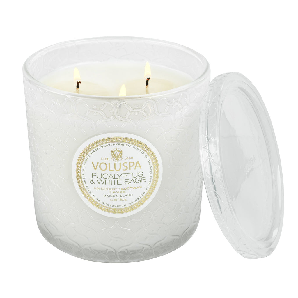 Eucalyptus & White Sage - Luxe Candle Zoom - 2