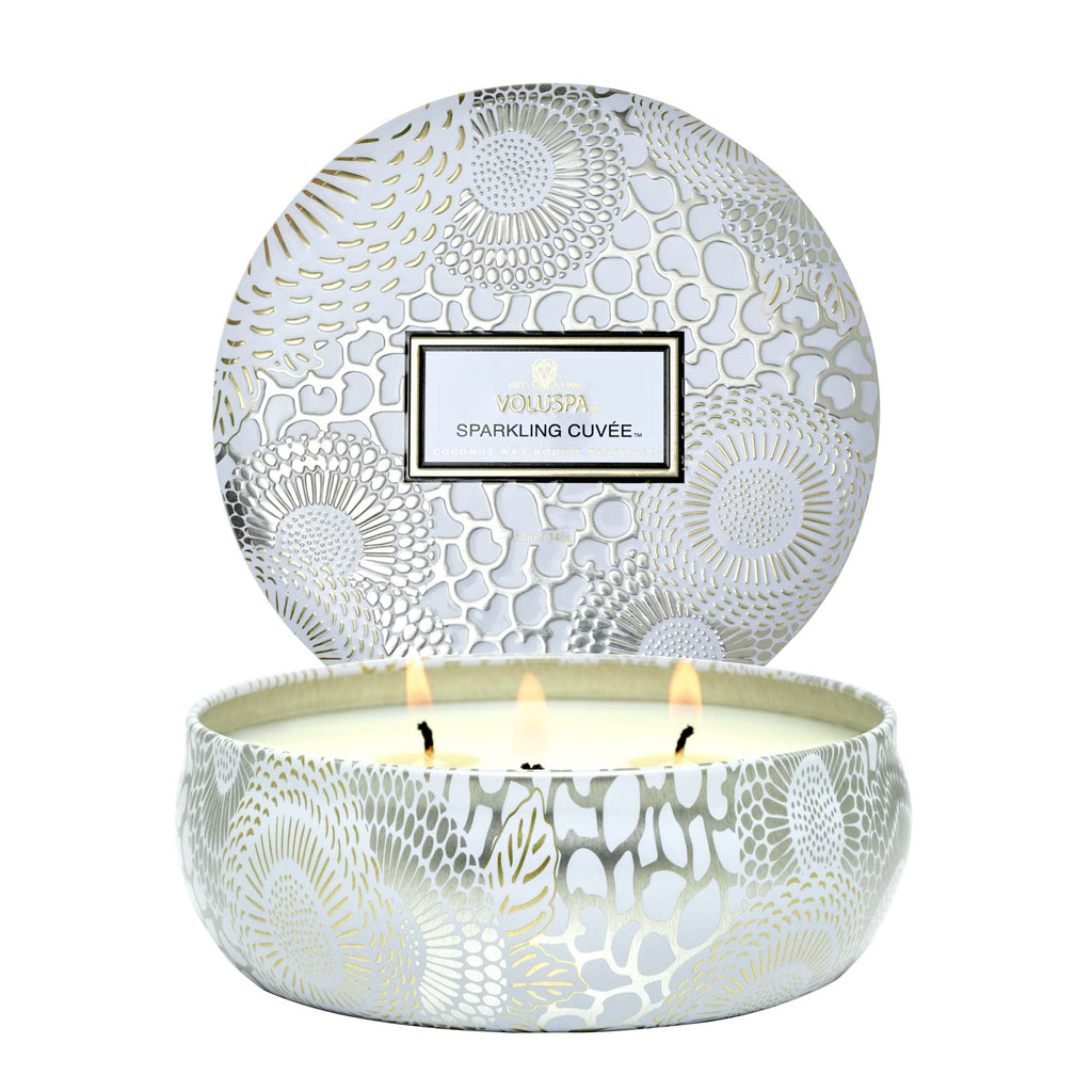 Sparkling Cuvée - 3 Wick Tin Candle Zoom - 3