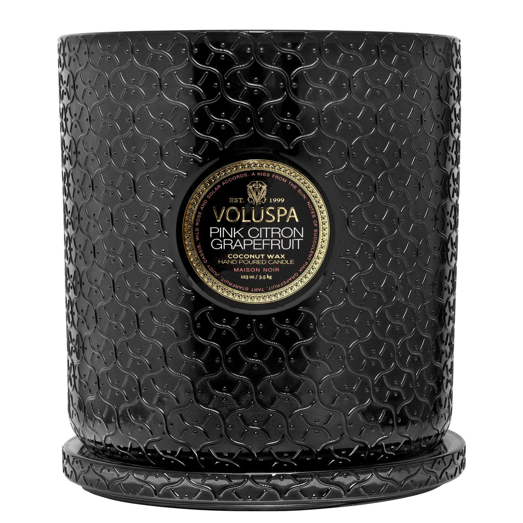 Pink Citron Grapefruit - 5 Wick Hearth Candle Zoom - 4