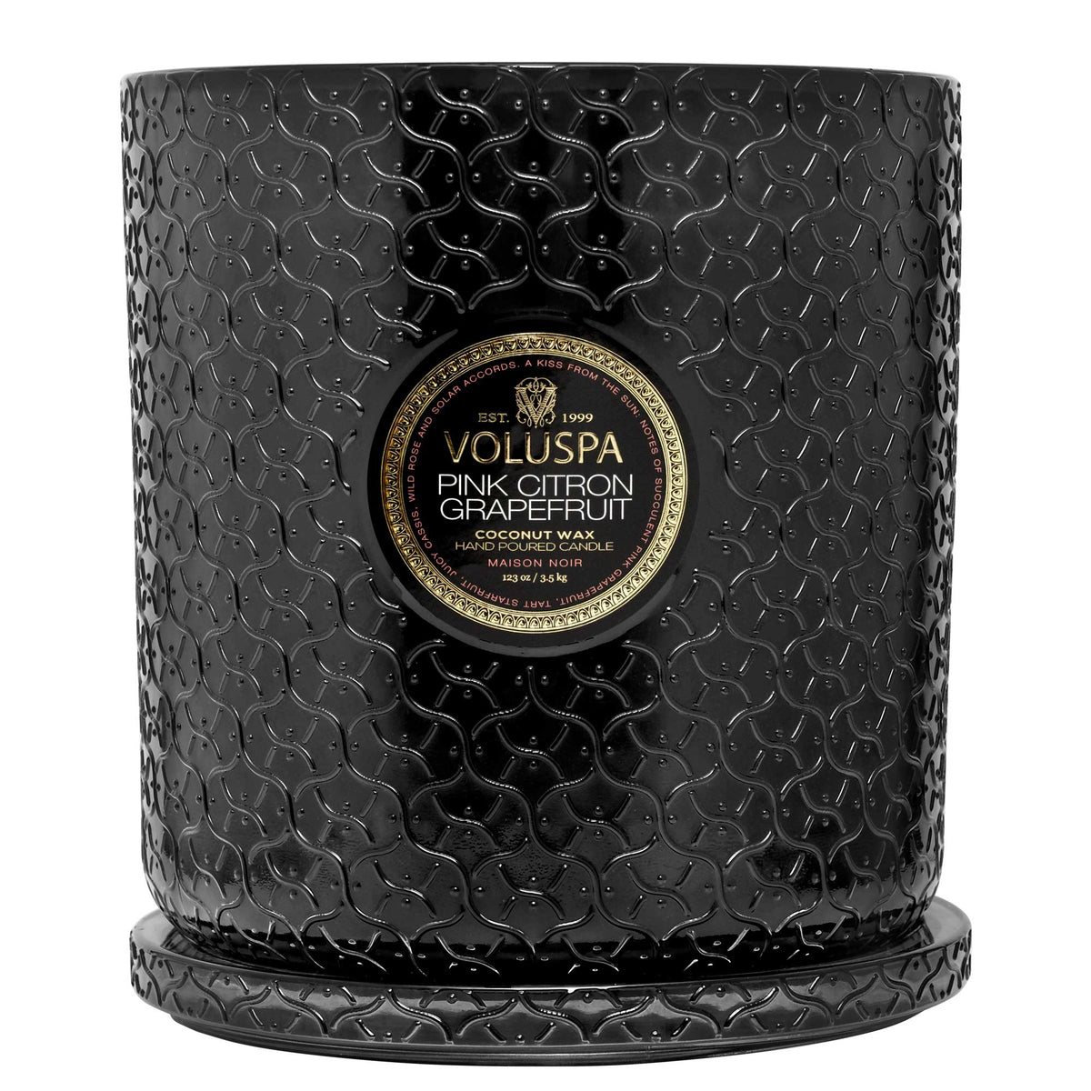 Pink Citron Grapefruit - 5 Wick Hearth Candle - 4