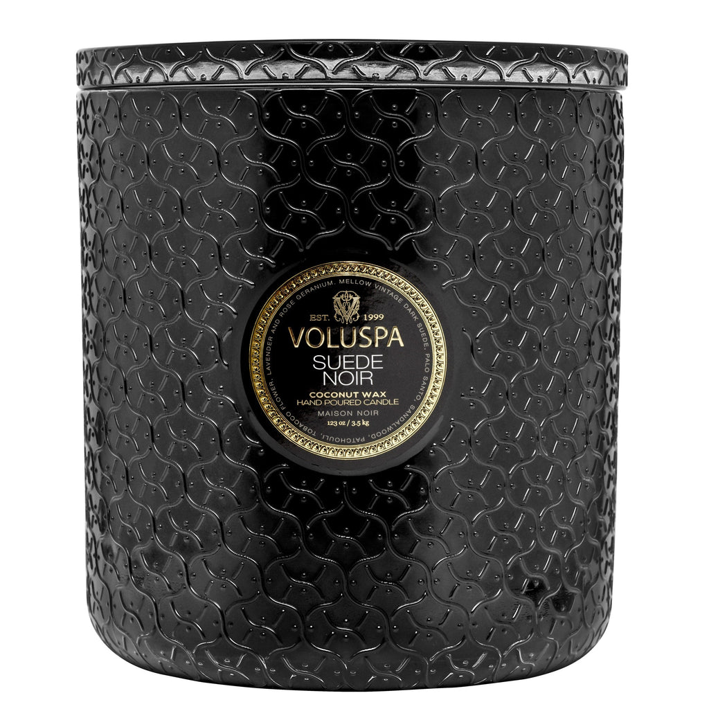 Suede Noir - 5 Wick Hearth Candle Zoom - 1