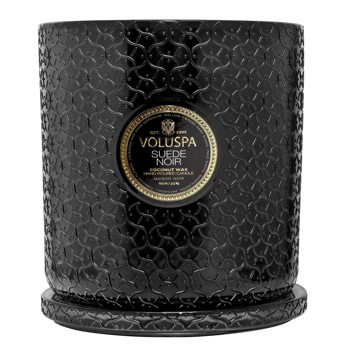 Suede Noir - 5 Wick Hearth Candle - 4