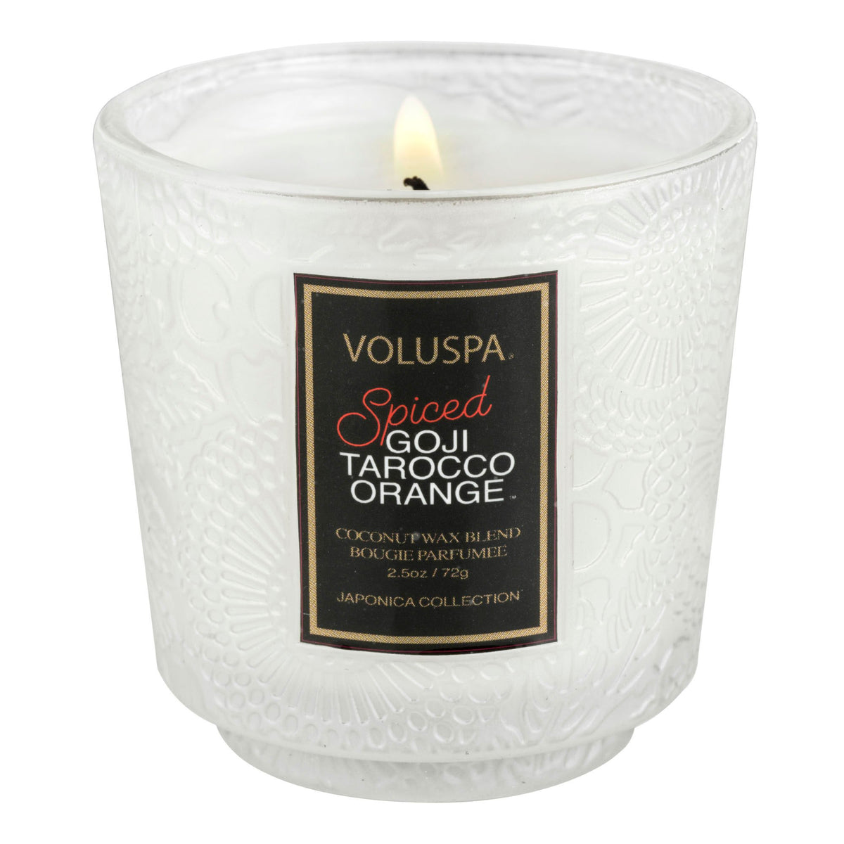 Spiced Goji Tarocco Orange - Petite Pedestal Candle - 1