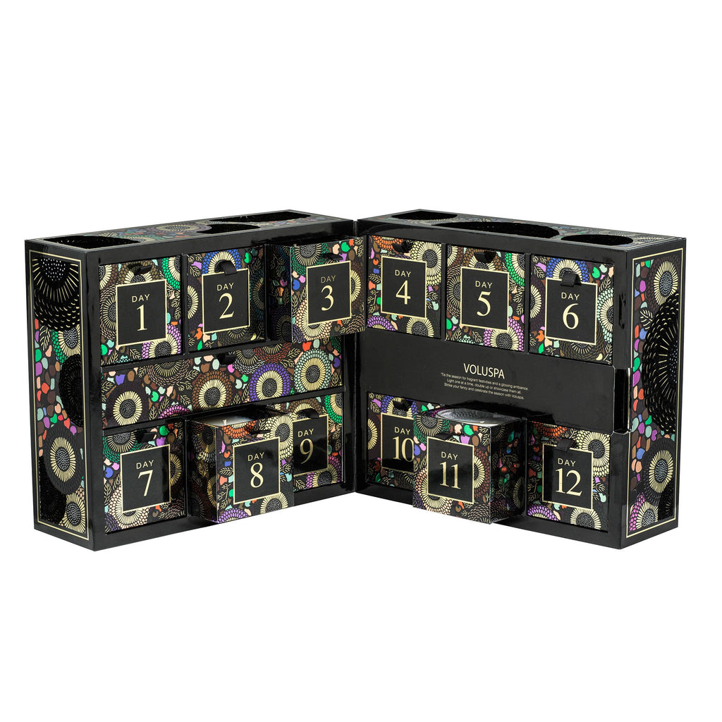 12 Day Candle Advent Calendar - Petite Pedestal Gift Set Zoom - 5