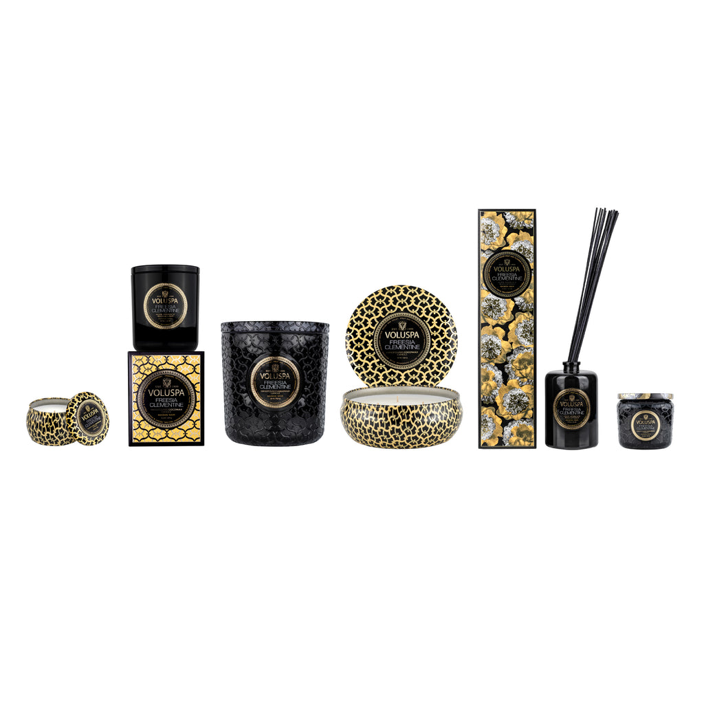 Freesia Clementine - 3 Wick Tin Candle Zoom - 7