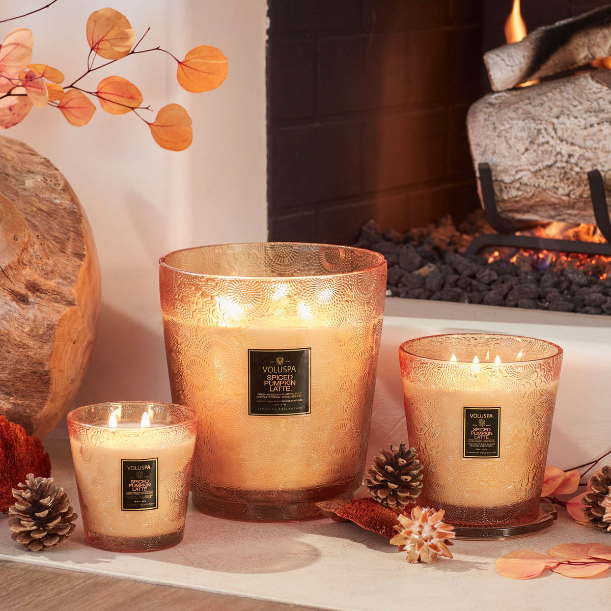Spiced Pumpkin Latte - 3 Wick Hearth Candle - 2
