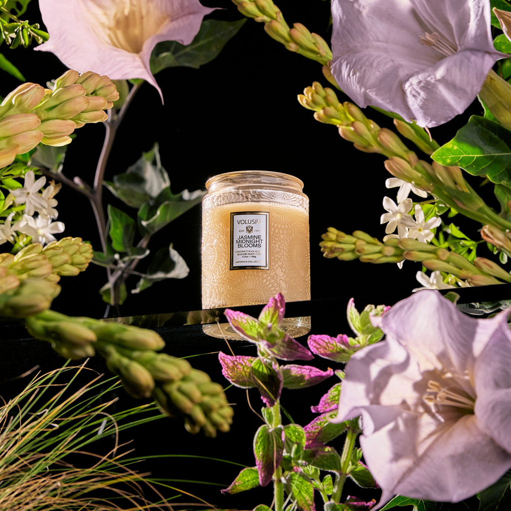Jasmine Midnight Blooms - Small Jar Candle Zoom - 4