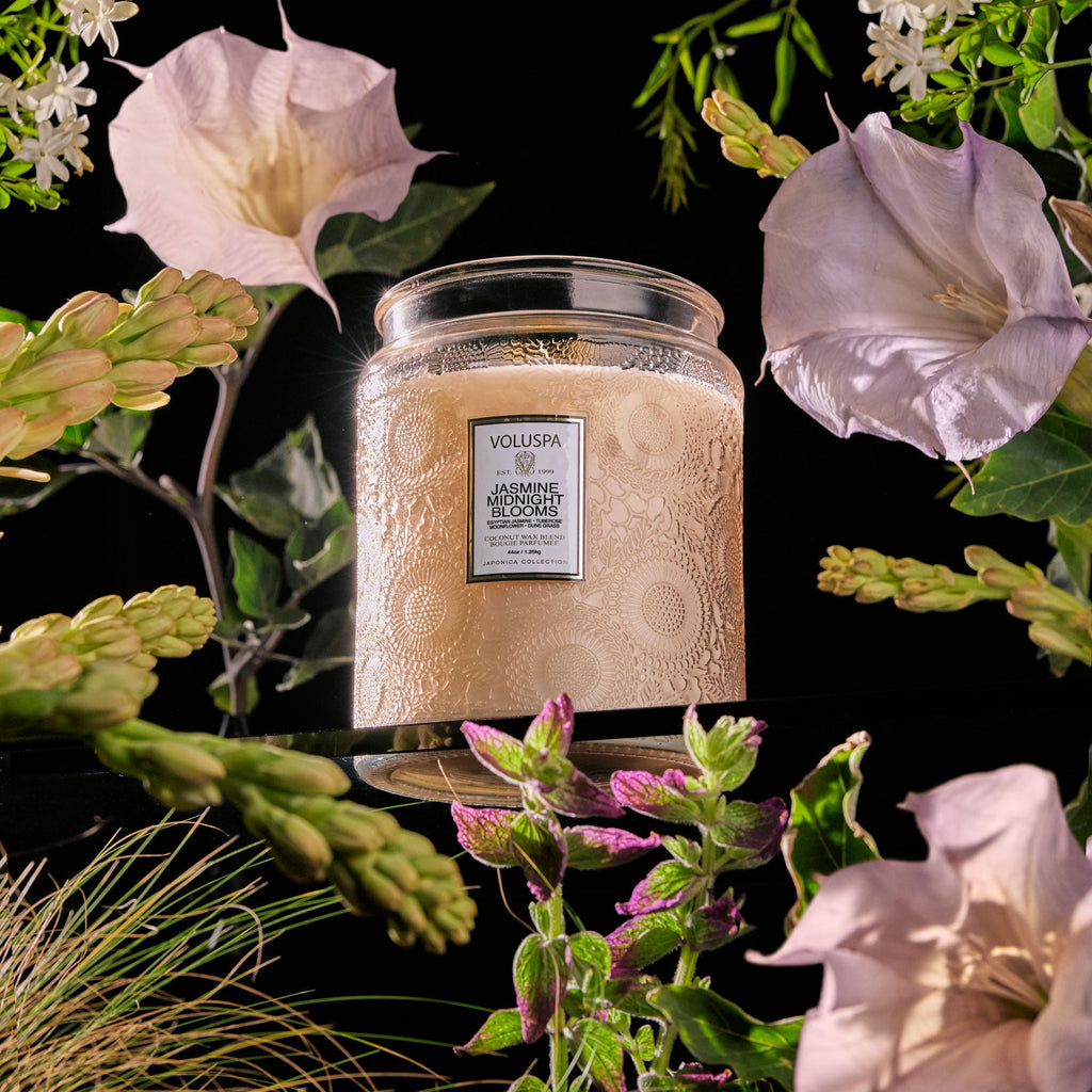 Jasmine Midnight Blooms - Luxe Jar Candle Zoom - 4