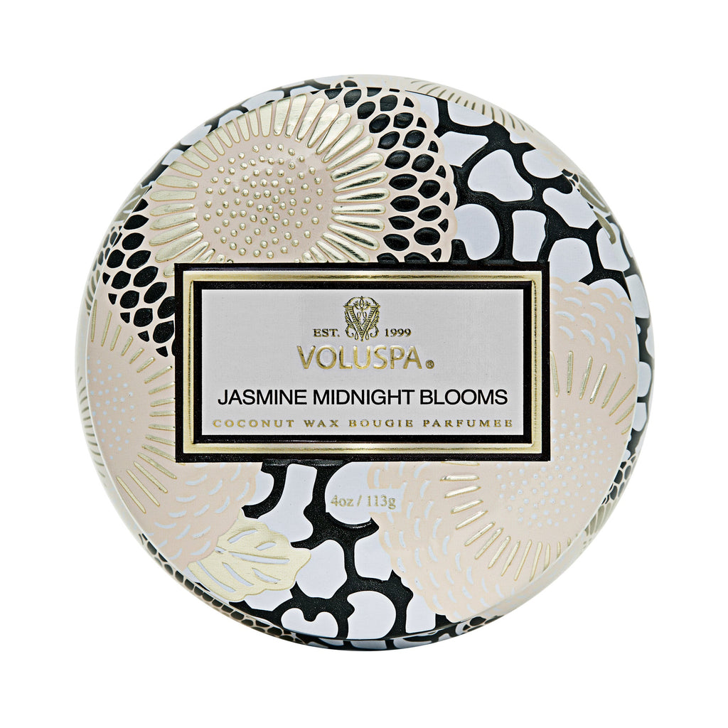 Jasmine Midnight Blooms - Mini Tin Candle Zoom - 4