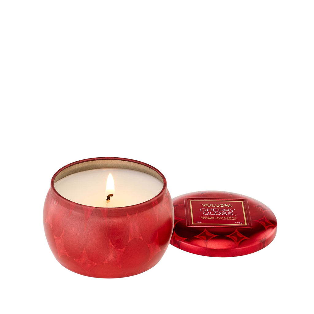 Cherry Gloss - Mini Tin Candle Zoom - 1
