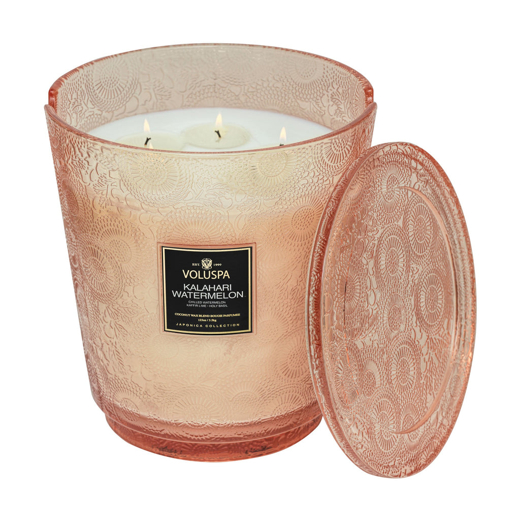 Kalahari Watermelon - 5 Wick Hearth Candle Zoom - 4