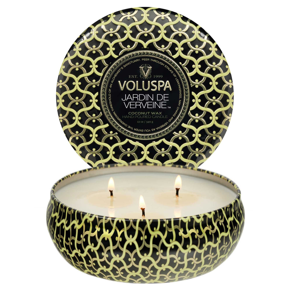 Jardin De Verveine - 3 Wick Tin Candle Zoom - 4