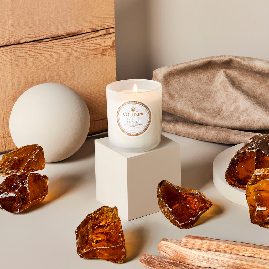 Suede Blanc - Classic Candle Zoom - 2