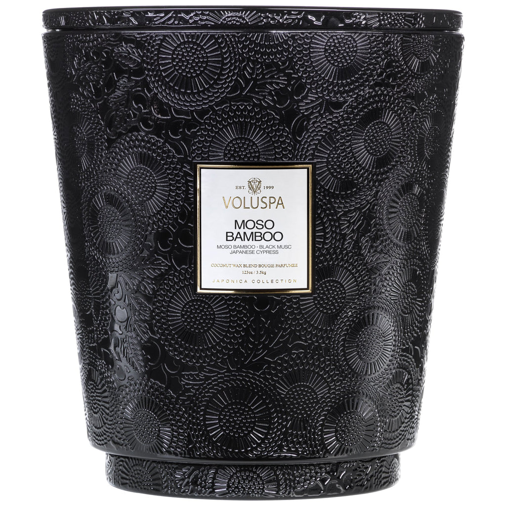 Moso Bamboo - 5 Wick Hearth Candle Zoom - 1