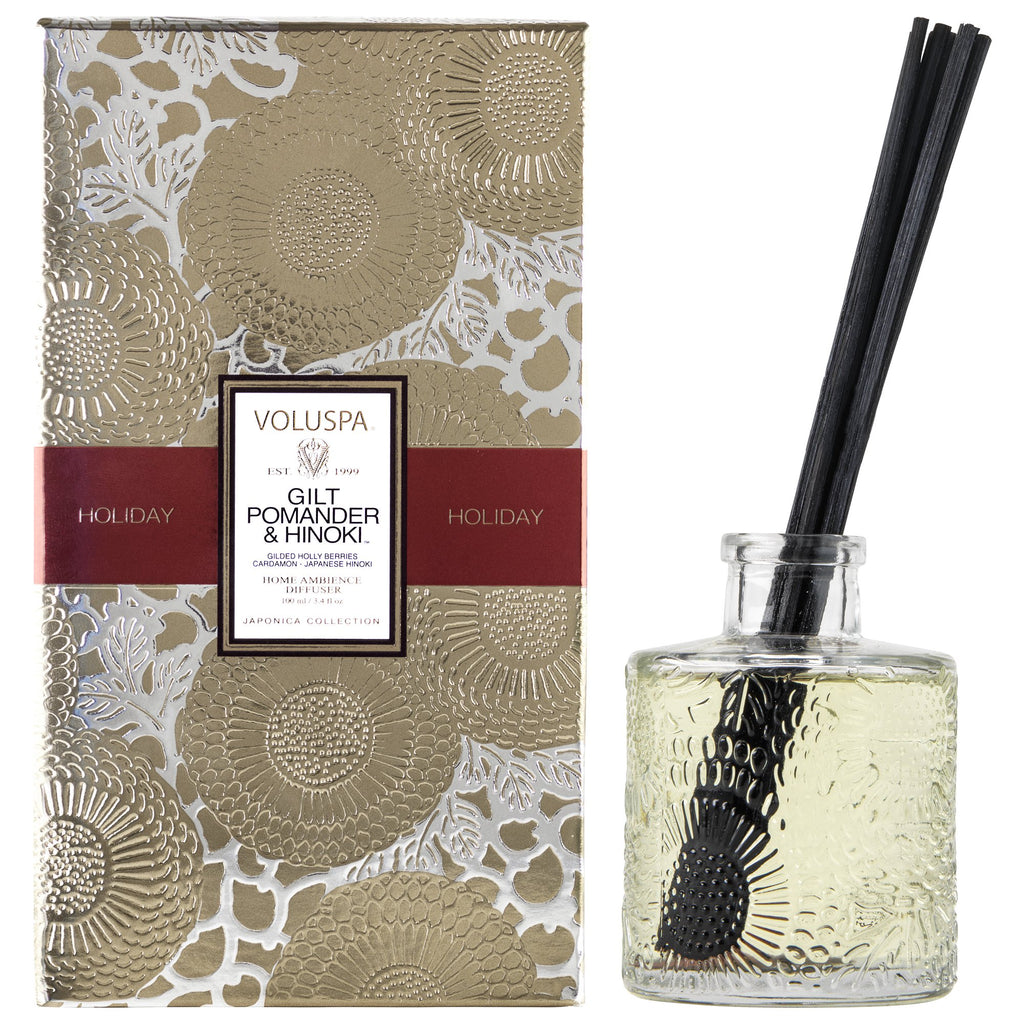 Gilt Pomander & Hinoki - Reed Diffuser Zoom - 1