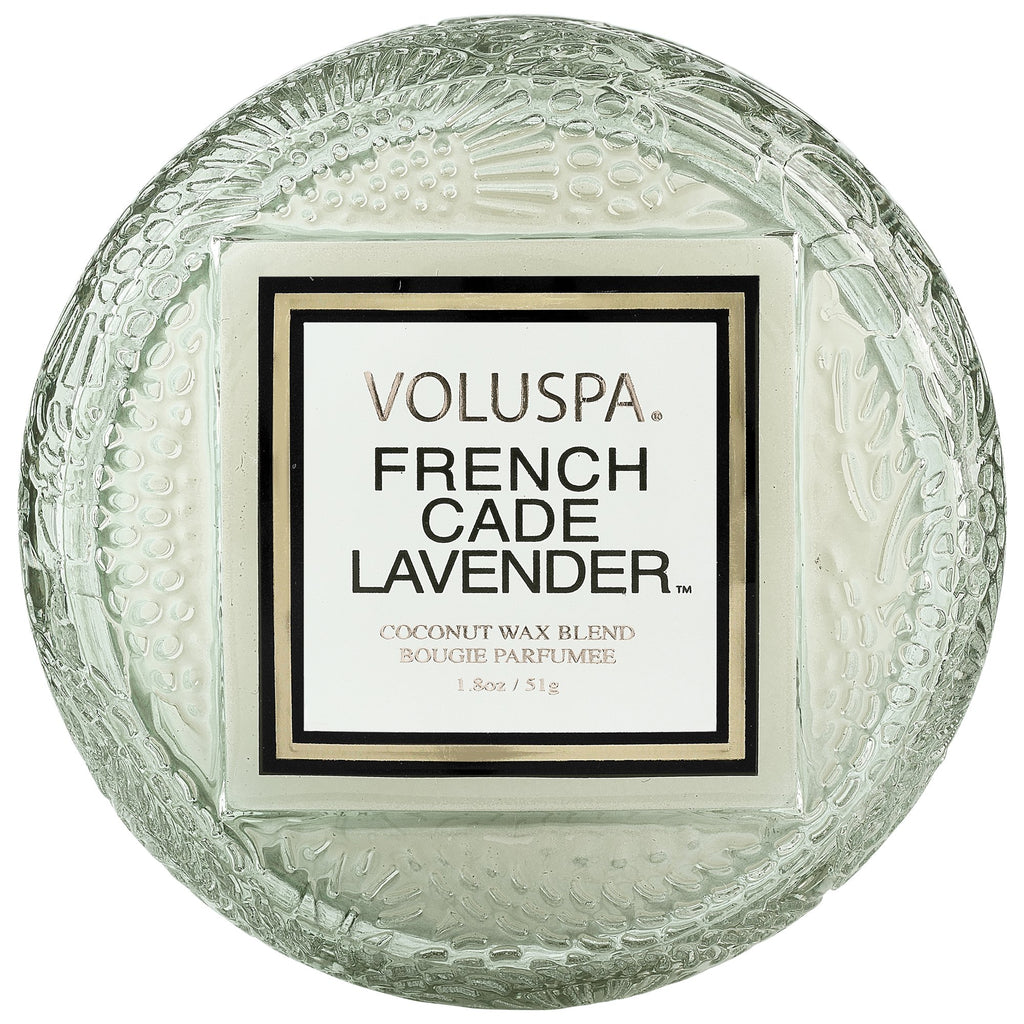 French Cade Lavender - Macaron Candle Zoom - 1
