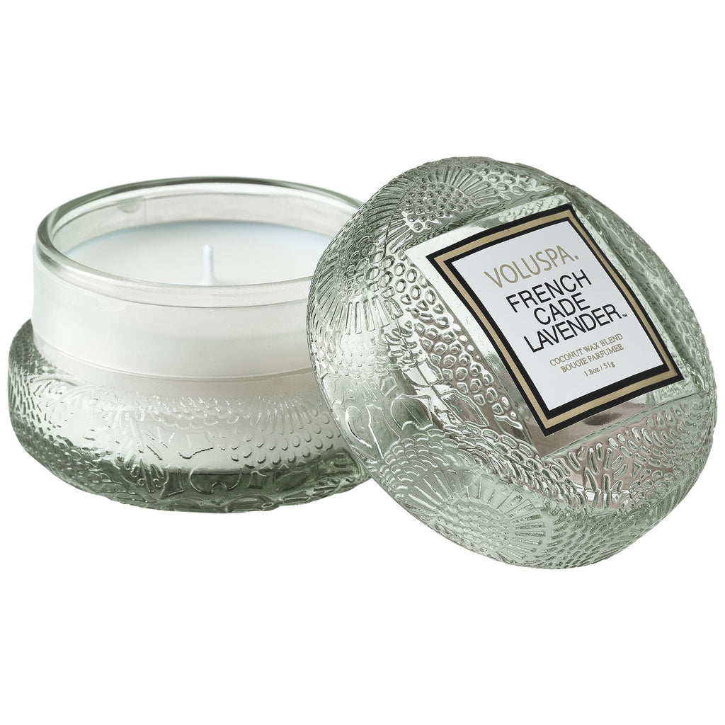French Cade Lavender - Macaron Candle Zoom - 2
