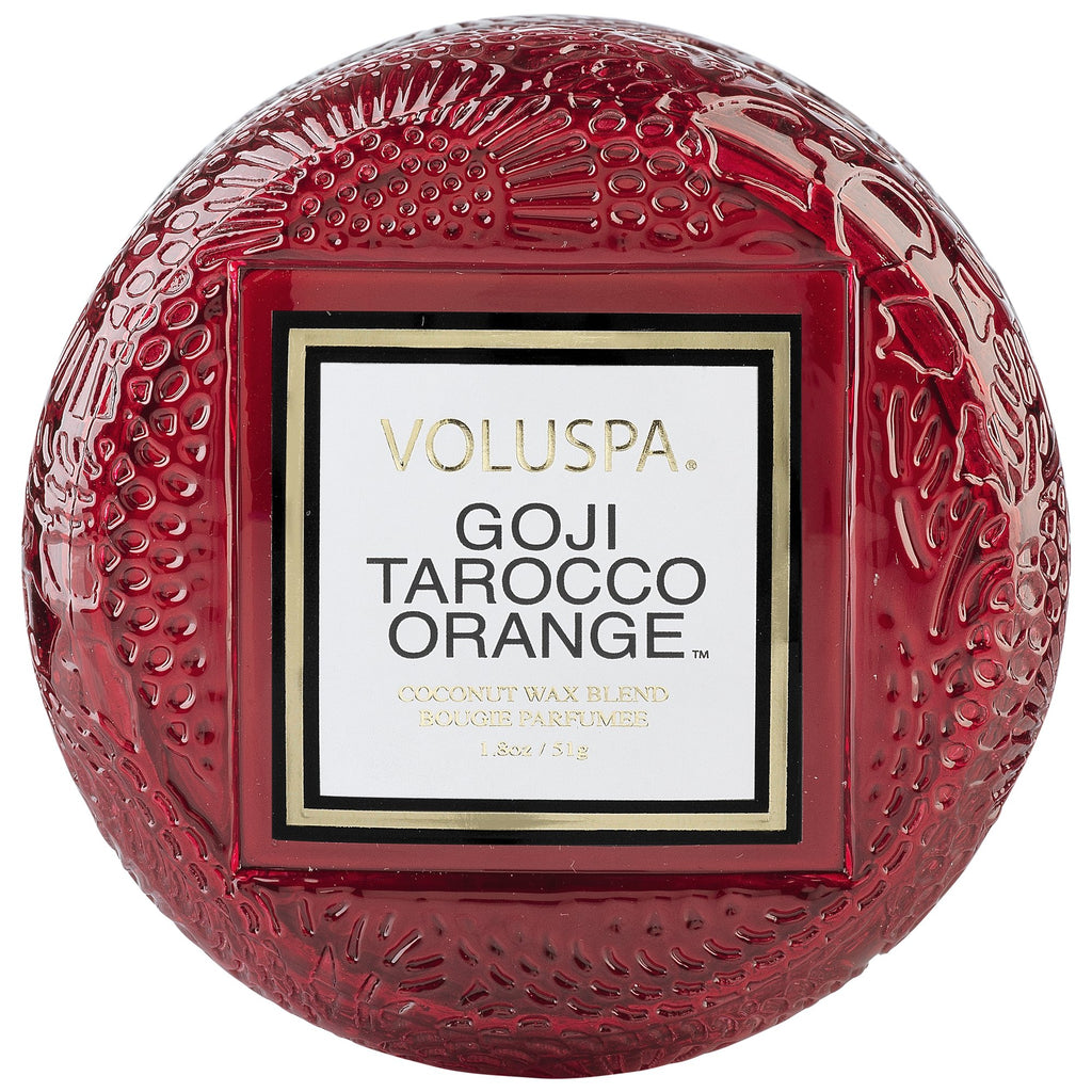 Goji Tarocco Orange - Macaron Candle Zoom - 1